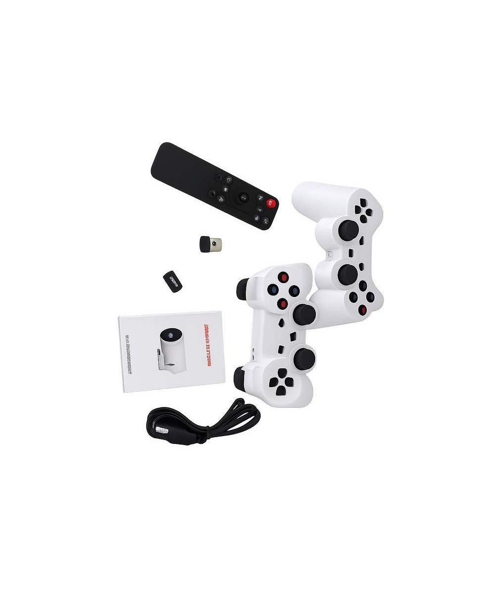 HIBCO HY300-A Projecteur Gaming Smart WiFi HD – 2 Manettes Sans Fil – Carte SD 64 Go Jeux Préinstallés – HDMI USB – Support 4K
