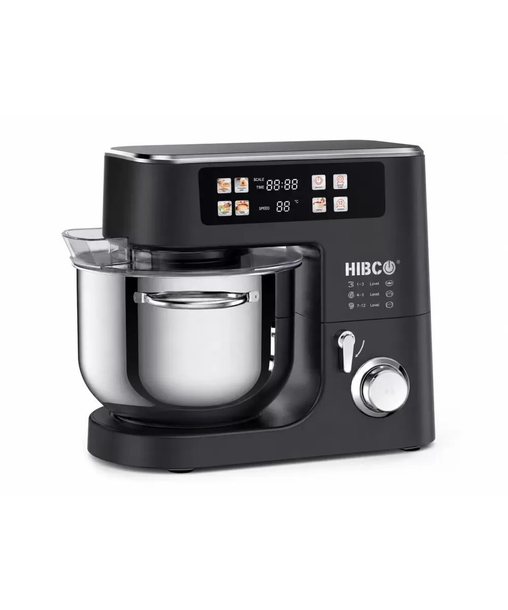 Robot Pâtissier HIBCO 2100W 10L Écran Tactile Balance Intégrée – Noir ou Argent