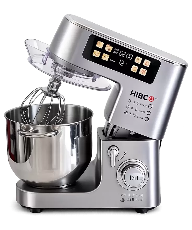 Robot Pâtissier HIBCO 2100W 10L Écran Tactile Balance Intégrée – Noir ou Argent