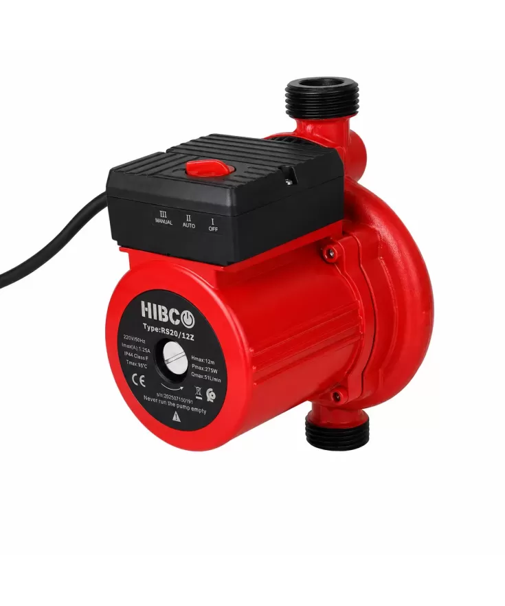 HIBCO Pompe Surpresseur Automatique RS20/12Z 275W – 51L/min – 12m – Eau Chaude & Froide