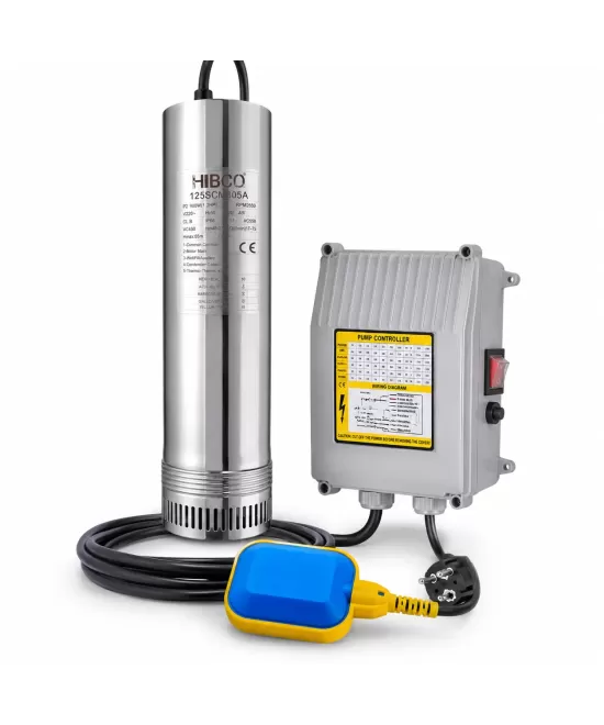 HIBCO 125SCM305A Pompe Immergée 900W 1.2HP 65m