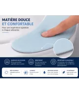 HIBCO Coussin Siège WC Auto-Adhésif Lavable