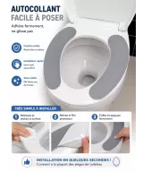 HIBCO Coussin Siège WC Auto-Adhésif Lavable