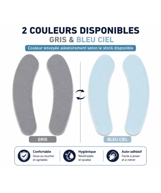 HIBCO Coussin Siège WC Auto-Adhésif Lavable