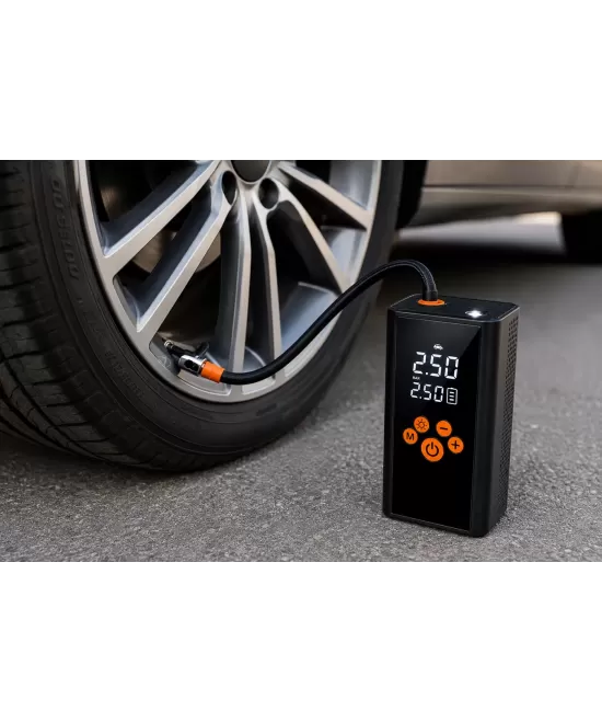 HIBCO Mini Compresseur d’Air Portable A6 – Gonfleur Pneus