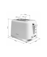 Wipro Vesta Bread Toaster 800-Watt Auto Tray