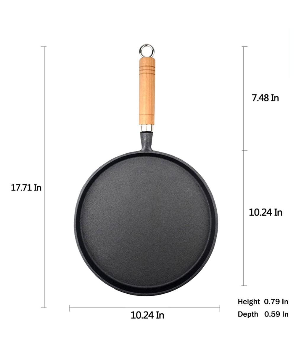 Cast Iron Griddle Uncoated Skillet Griddle Pan