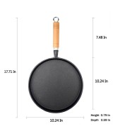 Cast Iron Griddle Uncoated Skillet Griddle Pan