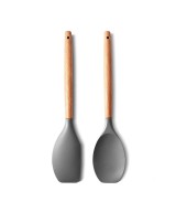 P-Plus Large Wooden Handle Spatula Set