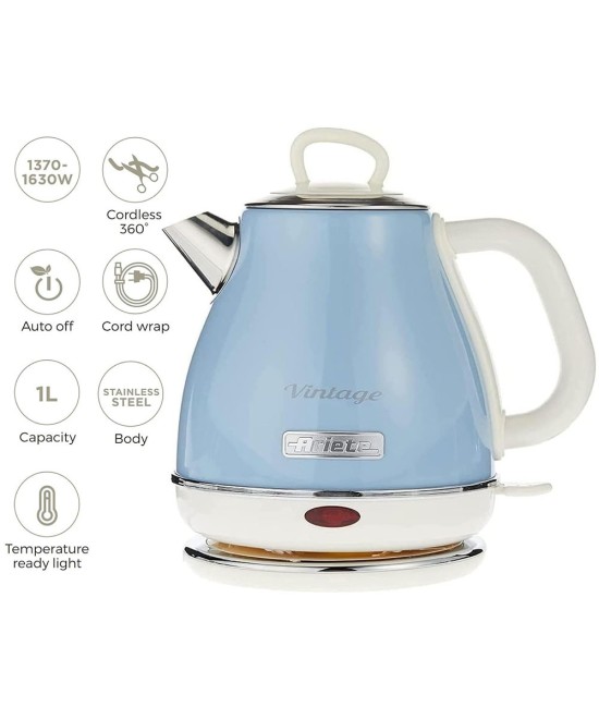 Ariete 2869B Electric Kettle 2000 Stainless Steel